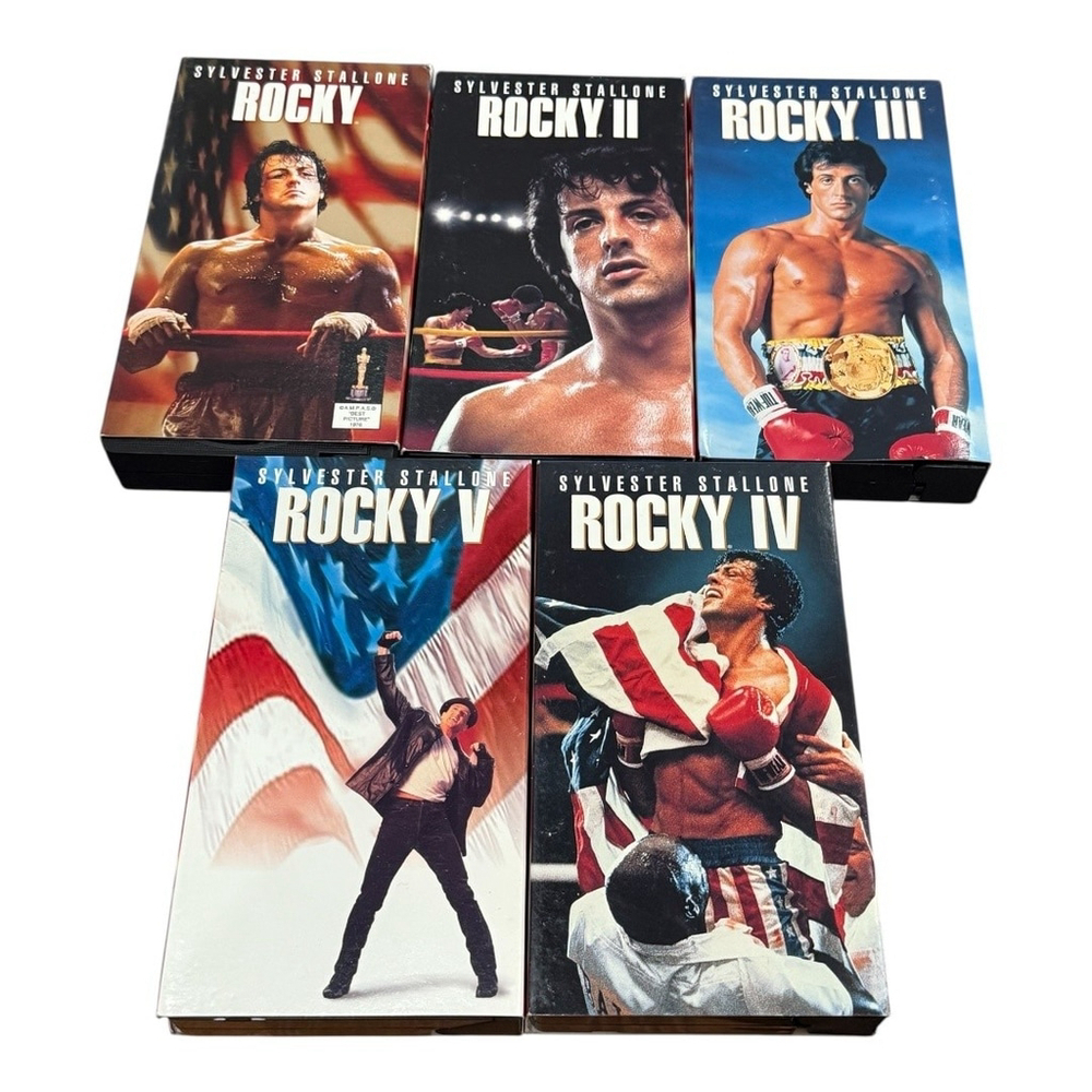 Vintage Rocky VHS 20th Anniversary Gift Set Boxed Collection Sylvester Stallone - Picture 8 of 11